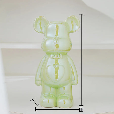 Aesthetic Bear Brick Ceramic Statue