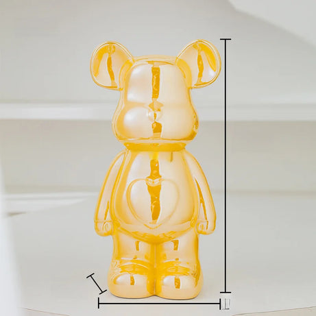 Aesthetic Bear Brick Ceramic Statue